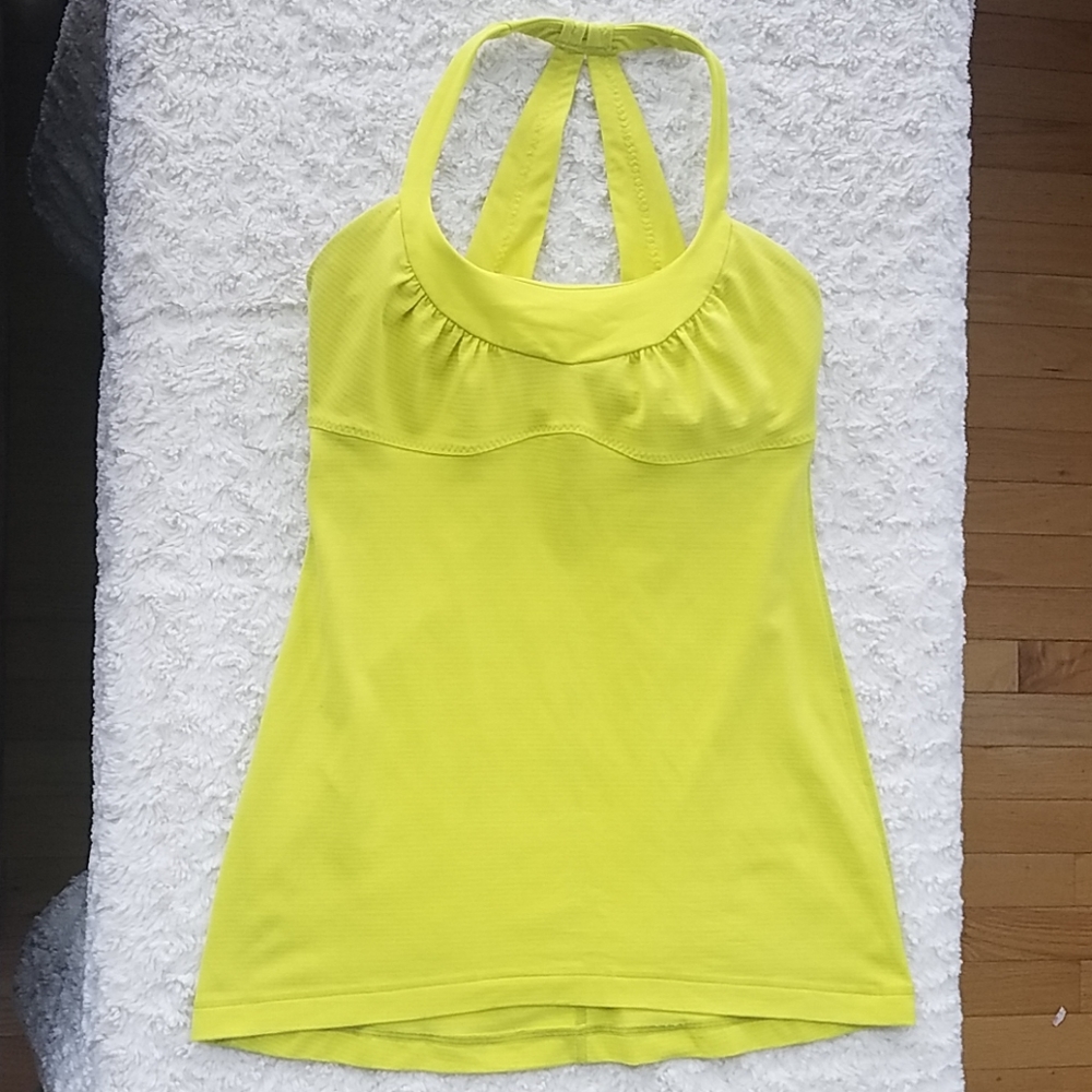 Lululemon Neon Yellow Tank Top